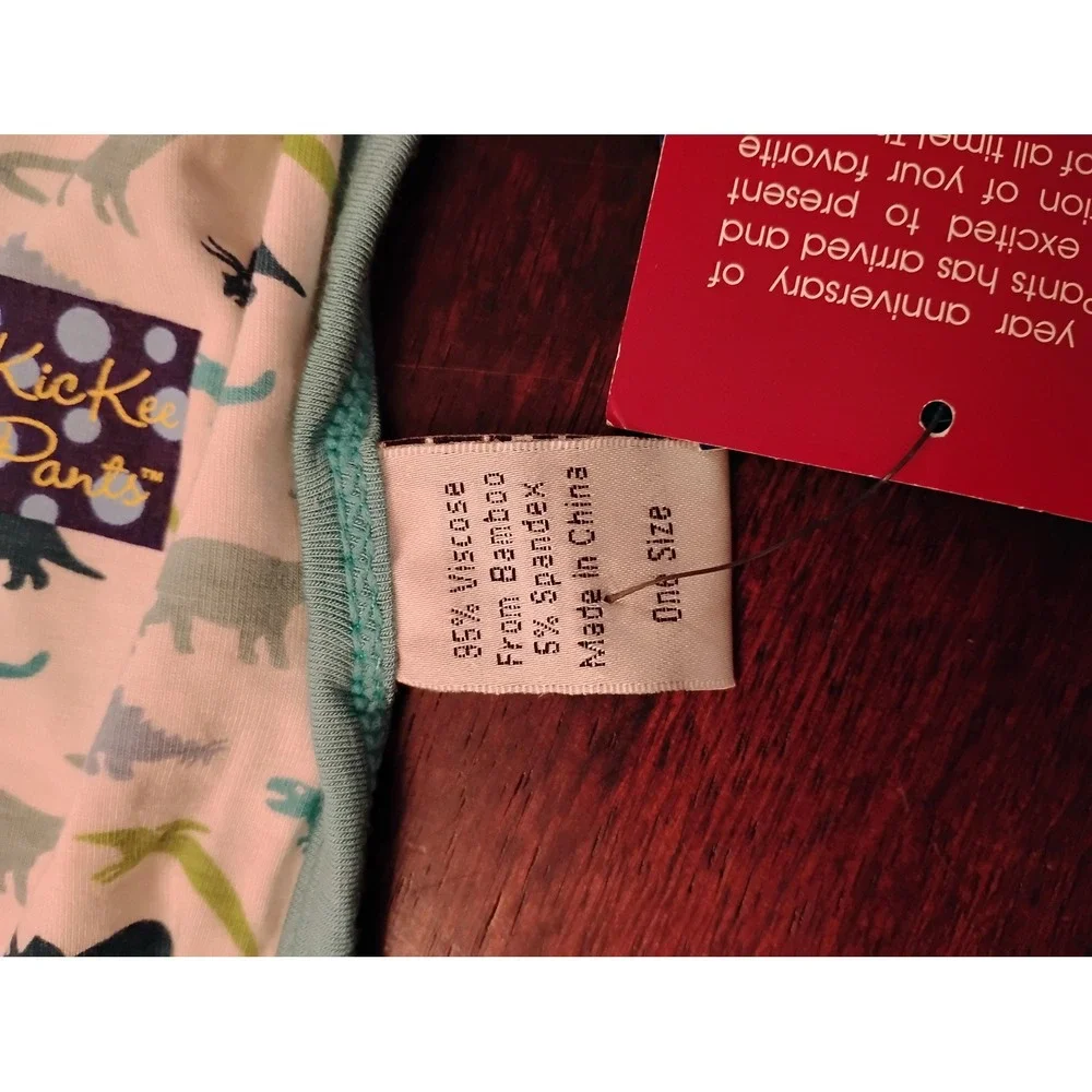 Kickee Pants Boy Dino Print Swaddling Blanket Viscose Bamboo Spandex 38x28 NWT